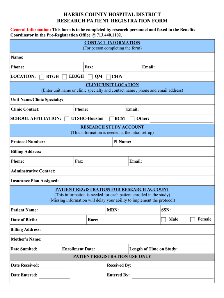 Forms & Registration Harris Regional Hospital