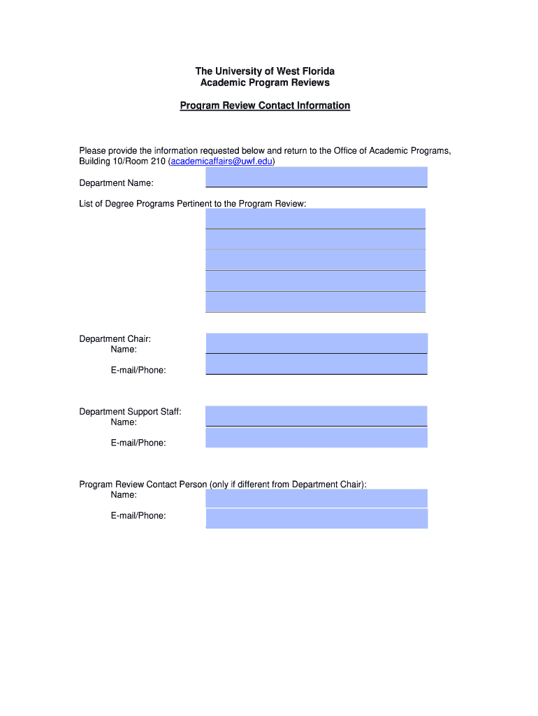 Policies, Procedures & ResourcesUniversity of West Florida  Form