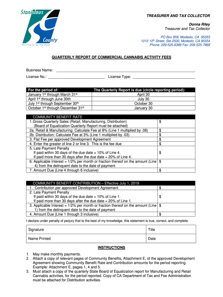 OFFICE of TREASURERTAX COLLECTOR Donna Riley Treasurer  Form