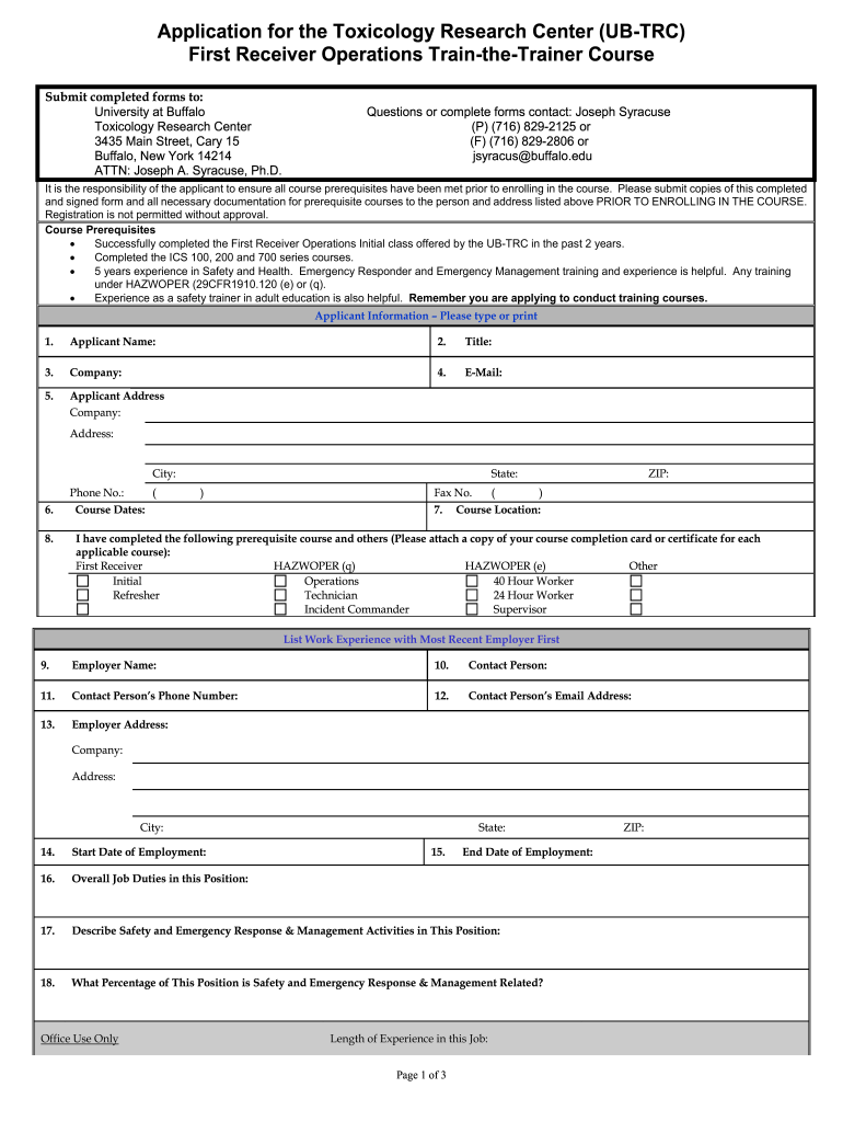 Application for FR Ops Trainer Class Blank1  Form