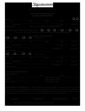 Patient Info Emergcy Contact  Form