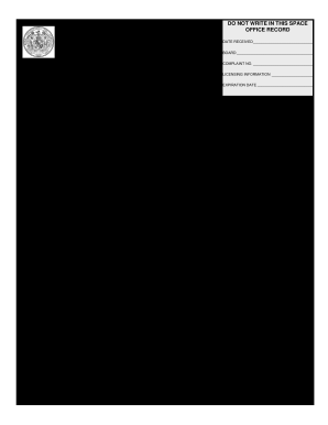 Division of Occupational and Professional Licensing  Form