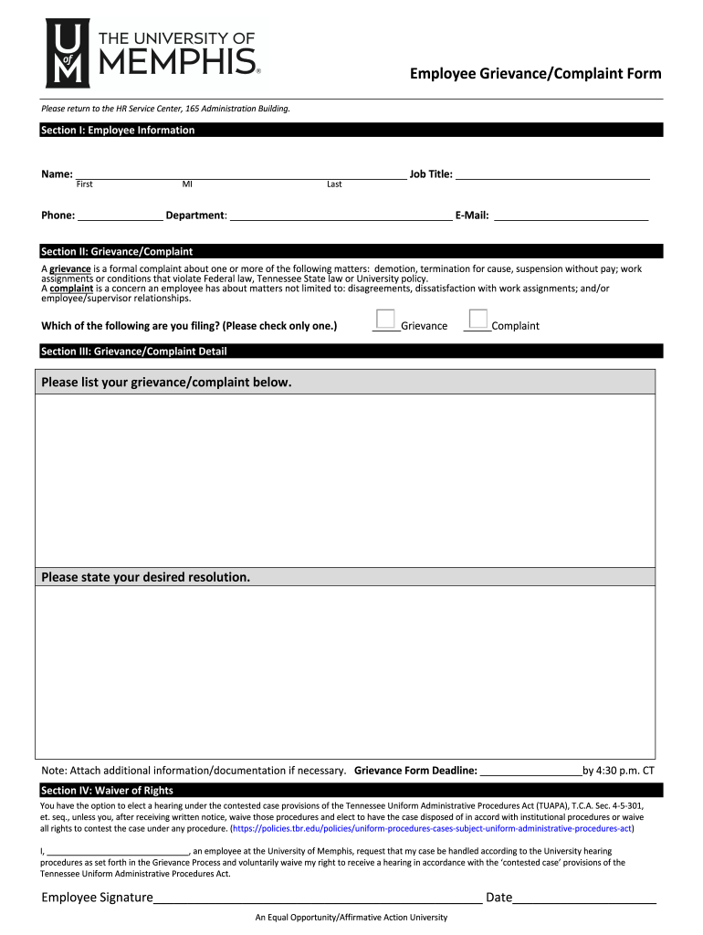 Employee Incident Report UCSF Fresno  Form