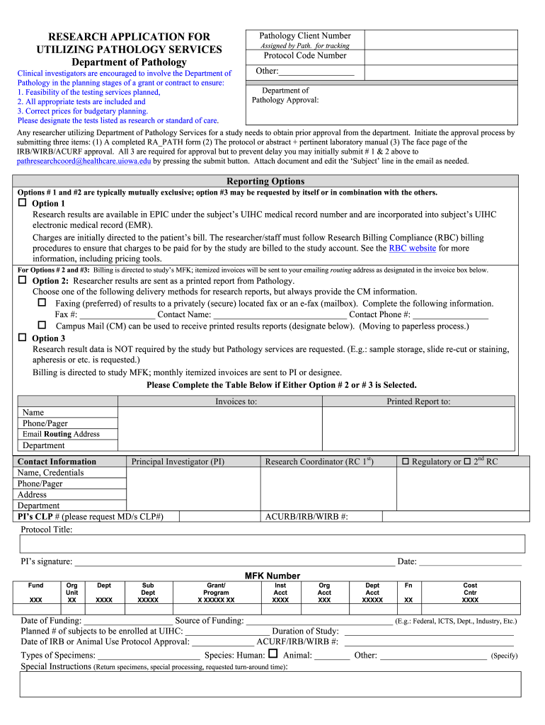 Department of Pathology and Laboratory MedicineUC Davis  Form