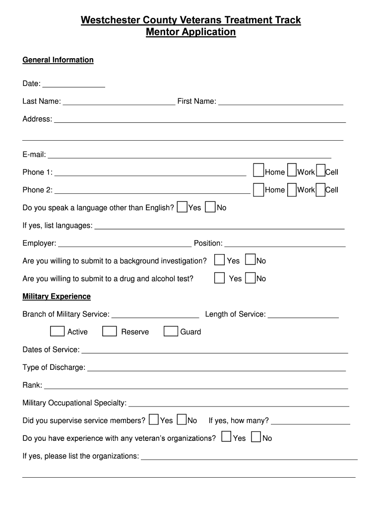 New York Westchester County  Form