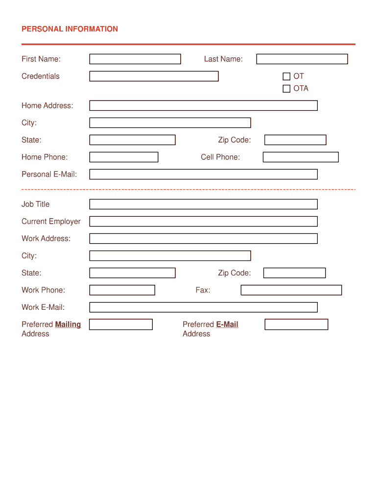 Accreditation Background on Review & Revision of the AOTA  Form