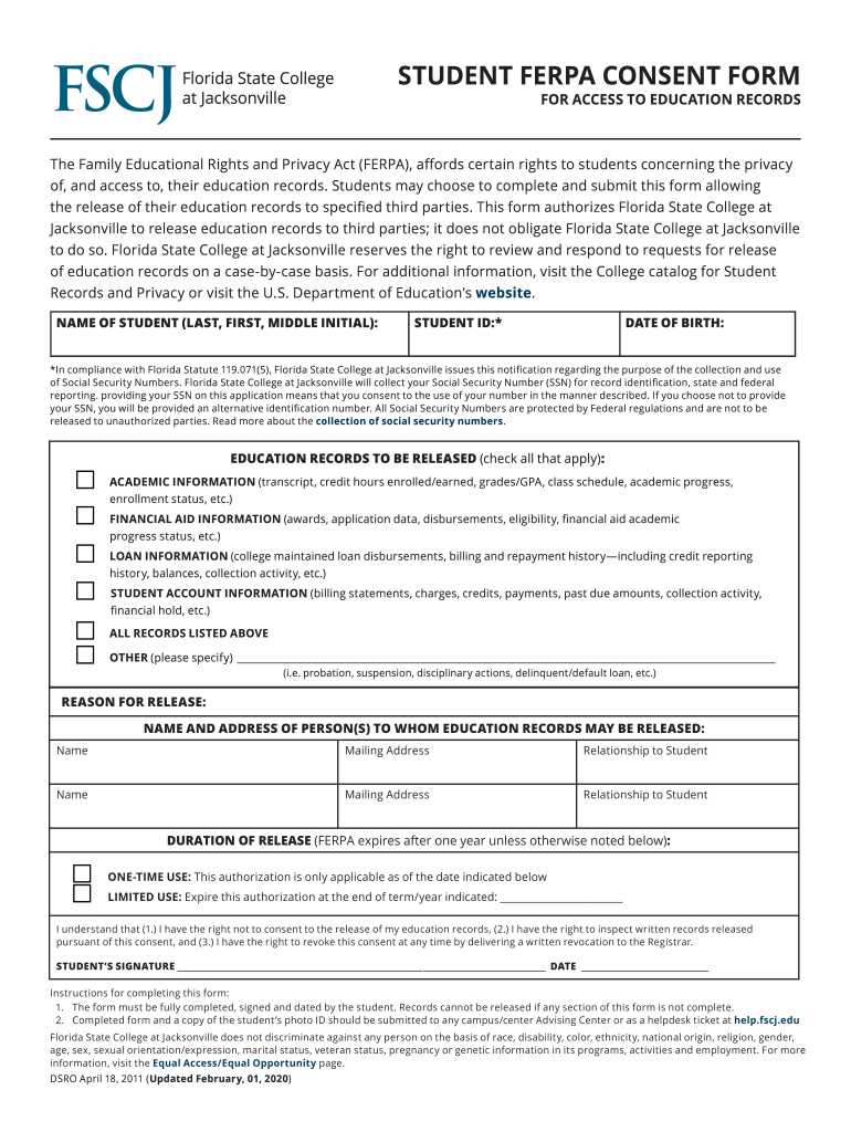  Family Education Rights and Privacy Act FERPASchool 2020-2024