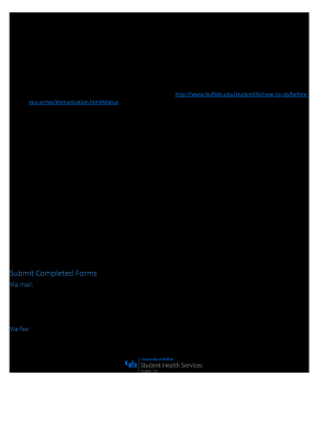 Immunization Waiver for New Non Degree Student Less Than 6 Credits Immunization Waiver Form for New Students, First Semester Reg