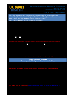  Course Request Form UC Davis Health 2019