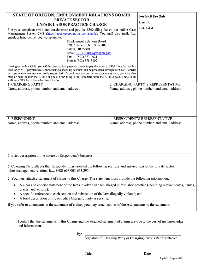 ULP Q & a Guide State of Oregon  Form