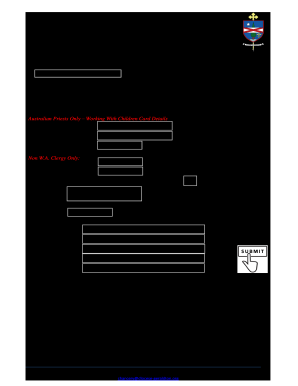 Personal Declaration Relating to Professional Standards  Form