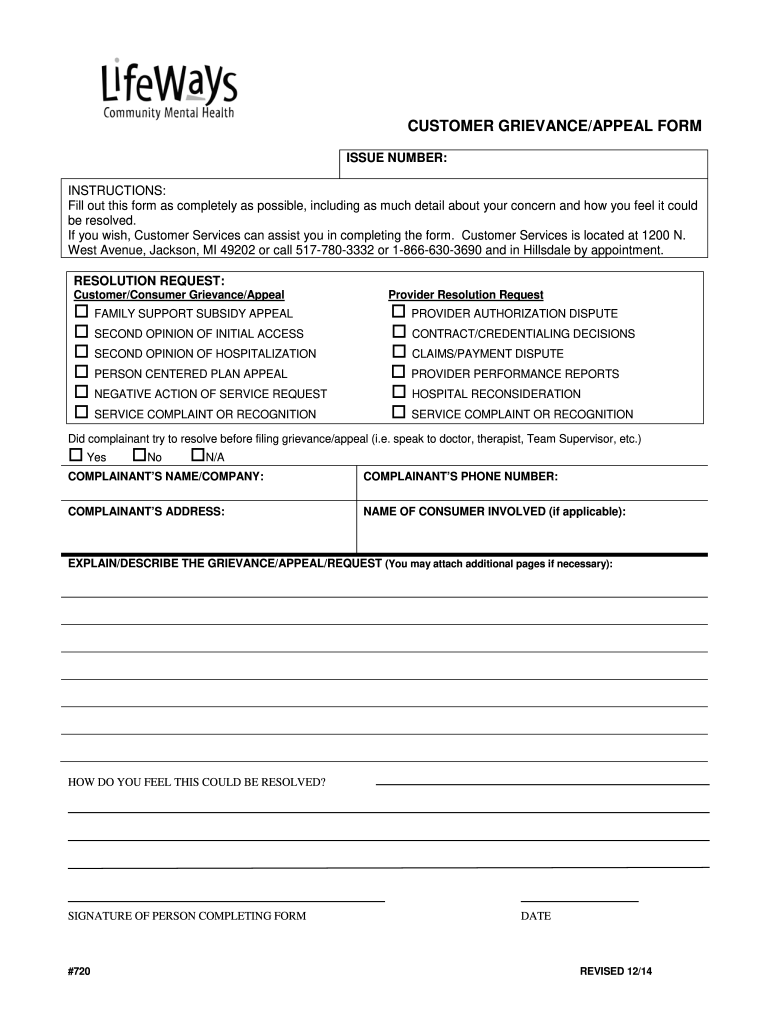 LifeWays Operating Procedures CHAPTER GOVERNING POLICY 10  Form