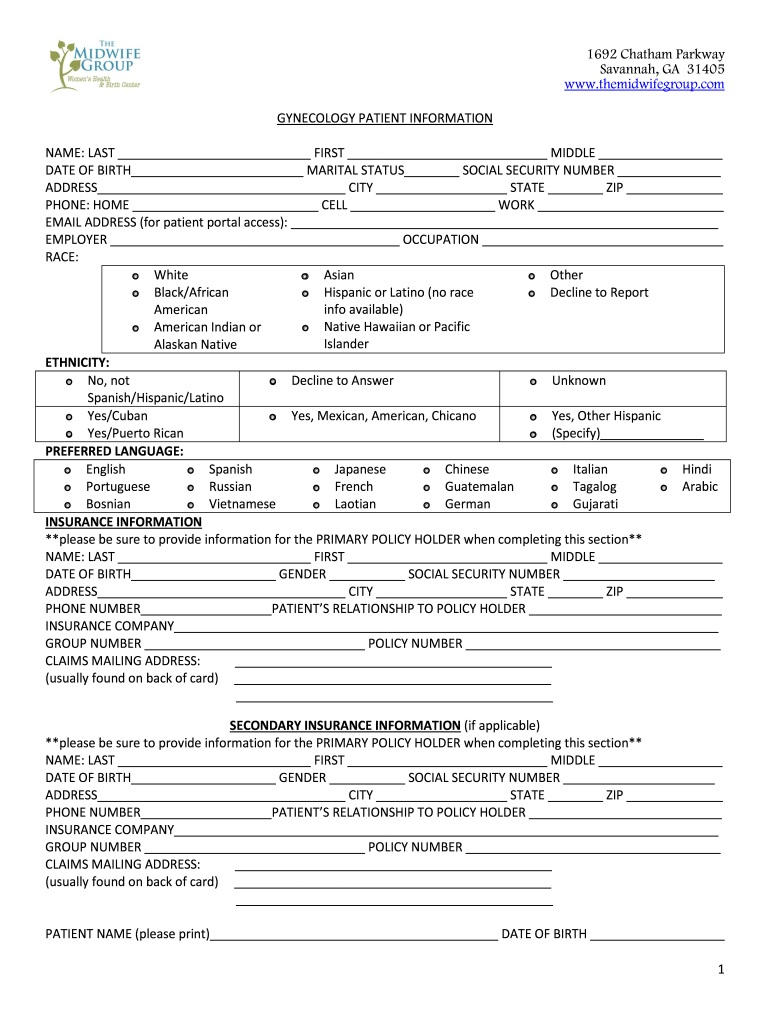 1692 Chatham Parkway  Form