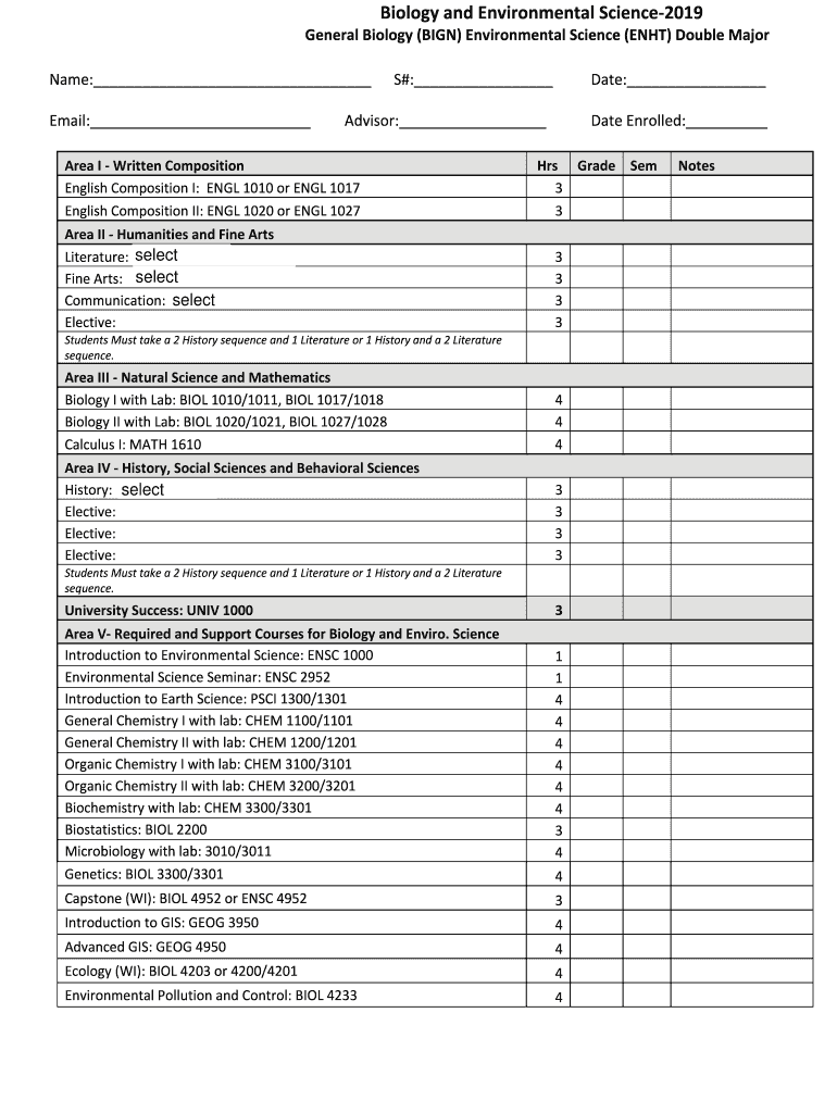 Associate of Science ASPellissippi State Community College  Form