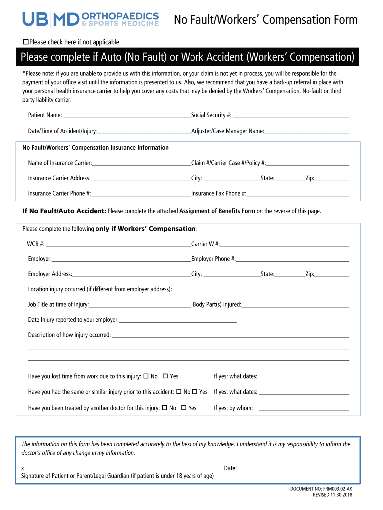 New Patient Packet UBMD Orthopaedics &amp;amp; Sports Medicine  Form