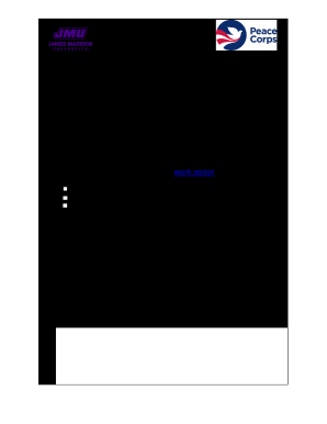 PEACE CORPS PREP PLANNING SHEET  Form