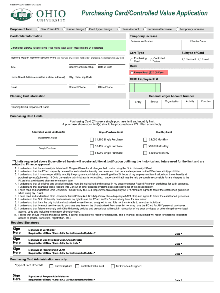  New PCardCV 2018-2024