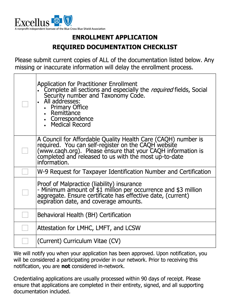 Qualifying Life Event Documents Blue Cross Blue Shield  Form