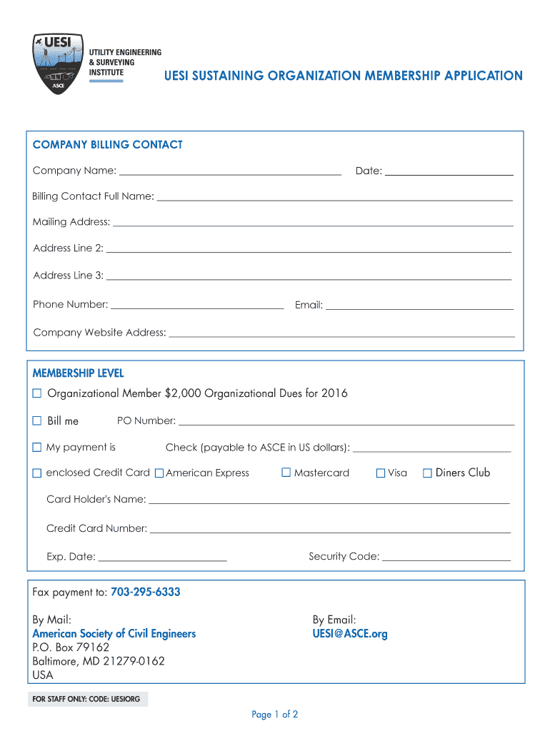 UESI Corporate Membership Application UESI Corporate Membership Application  Form