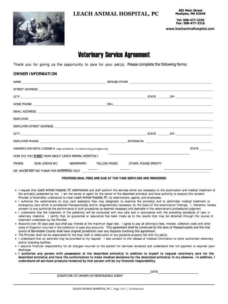 ANIMAL HOSPITAL of SUSSEX COUNTY, INC  Form