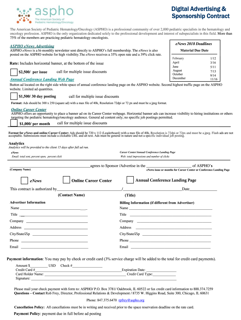 14ElectronicAdvandSponsorship UPDATED AW DOC  Form