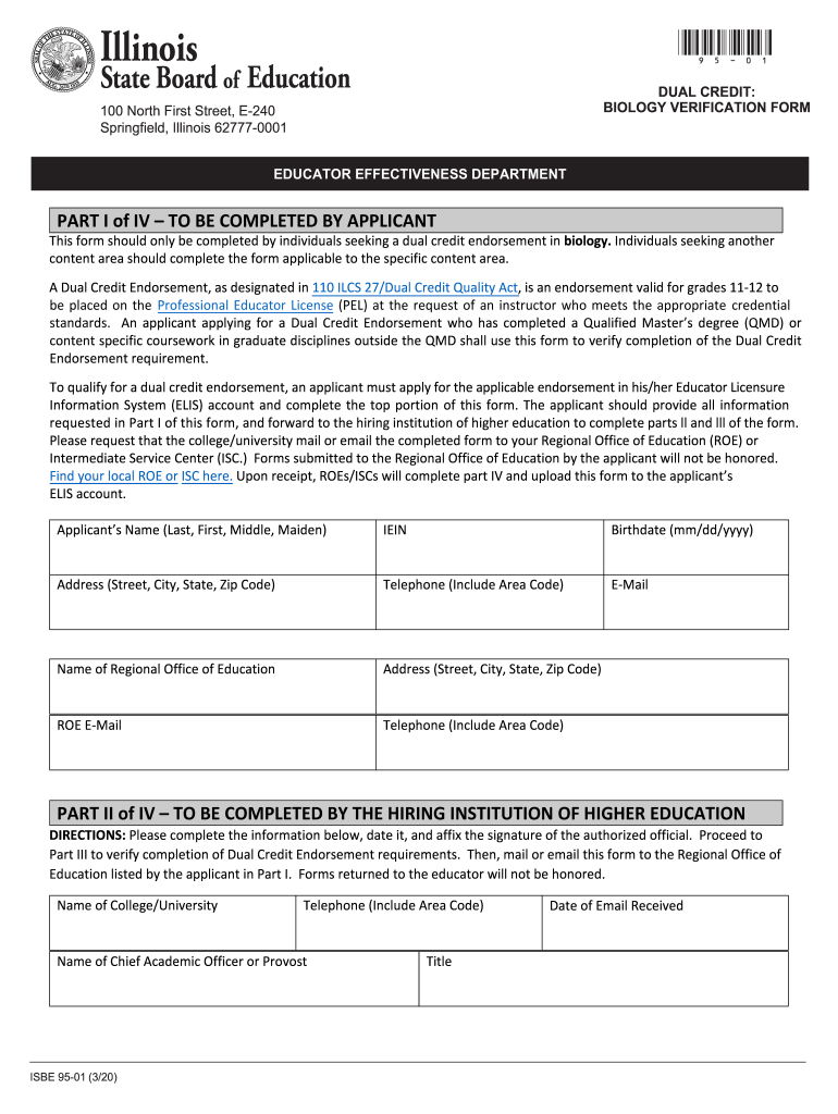  Dual Credit Form Biology 2020-2024