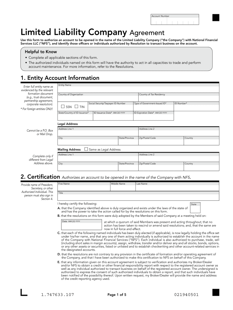  LLC Agreement Seaport Securities 2019-2024