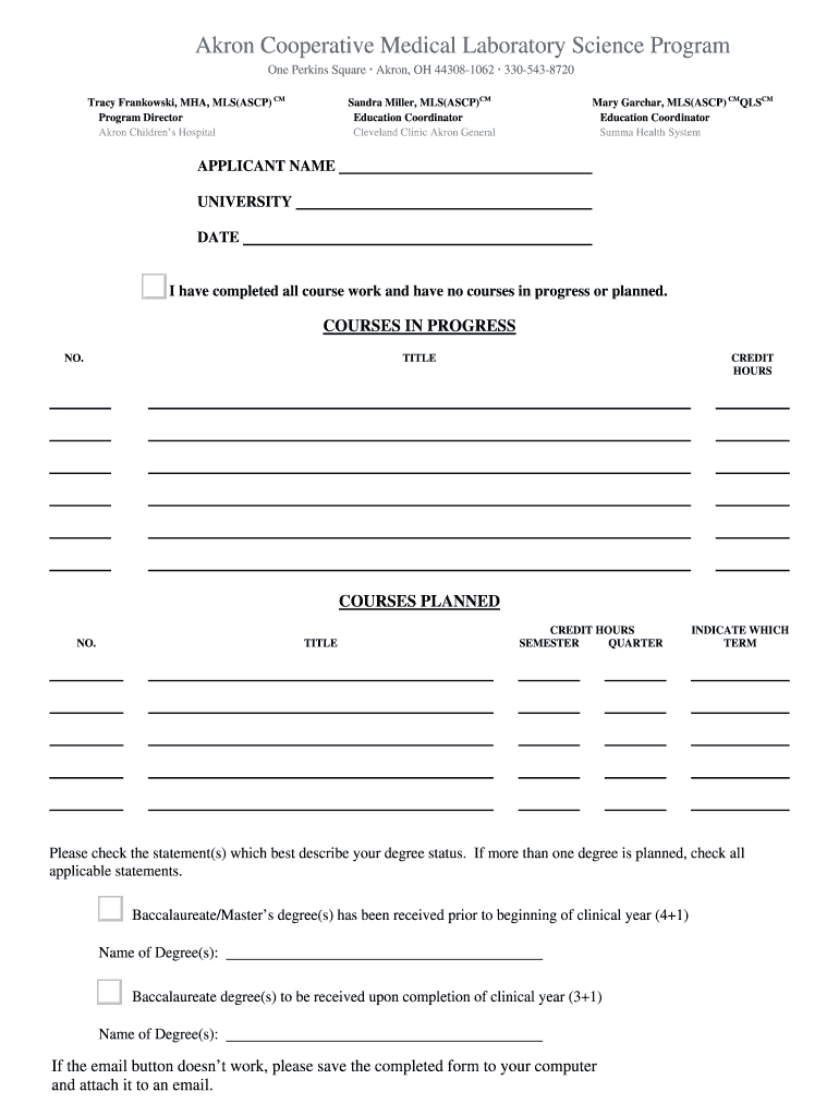 MLS Undergraduate Courses in Progress Form Rev 6