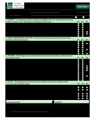 WeatherizationArizona Department of Housing  Form