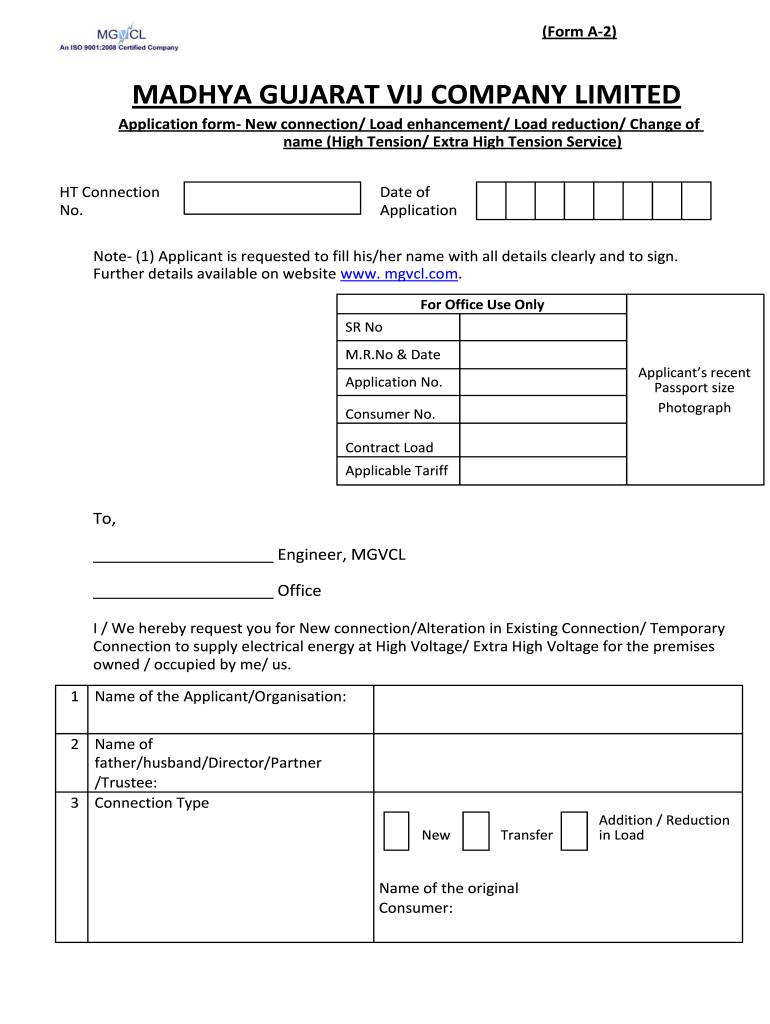 Form a 2 PASCHIM GUJARAT VIJ COMPANY LIMITED