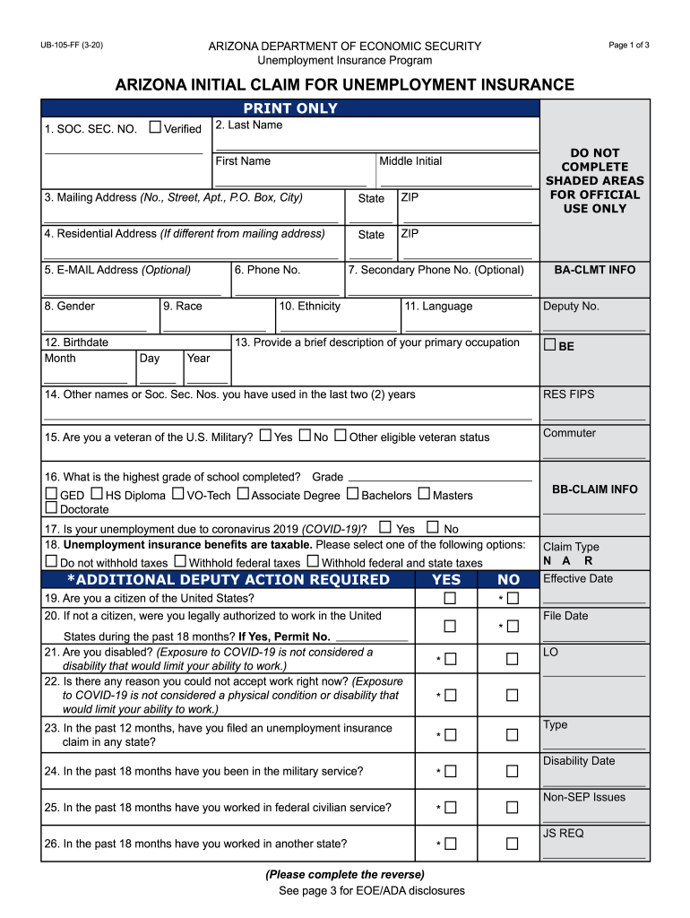 Ub 105  Form