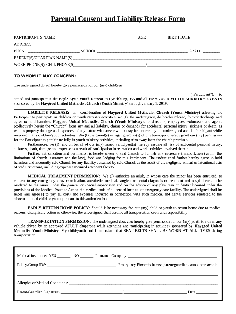 PARTICIPANT'S NAMEAGE BIRTH DATE  Form