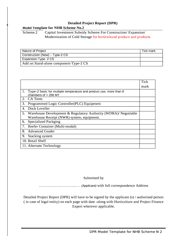 Nhb Subsidy Project Report  Form