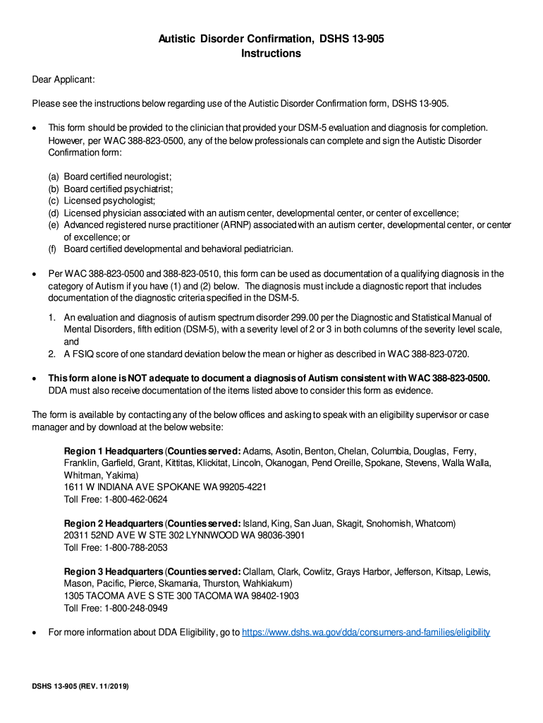  Diagnostic CriteriaAutism Spectrum Disorder ASD 2019-2024