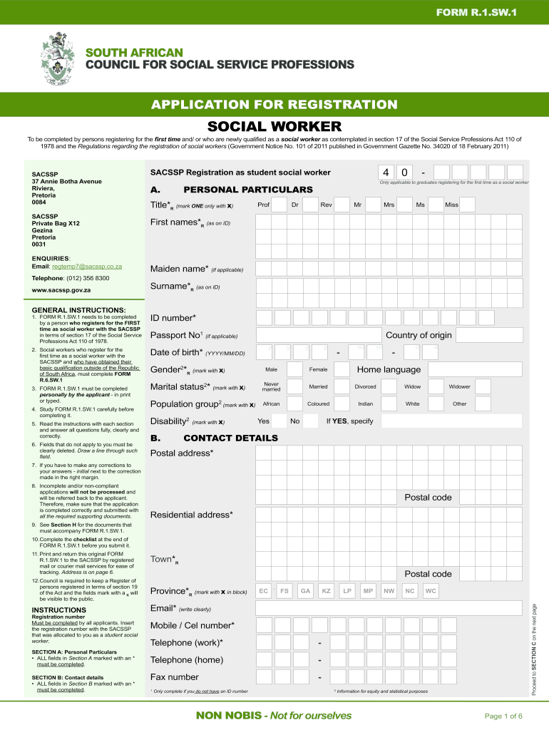 Sacssp Application Form