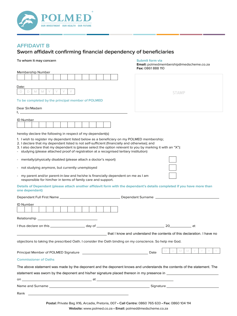 Polmed Beneficiary Forms