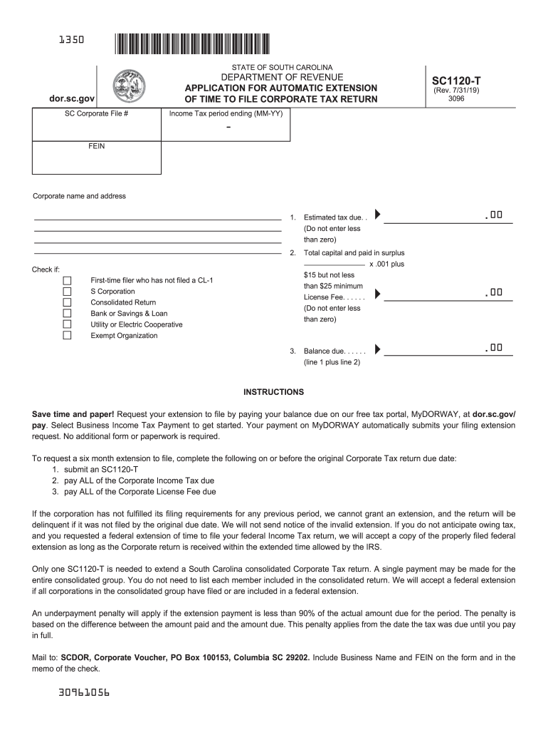  SC Corporate File # 2019