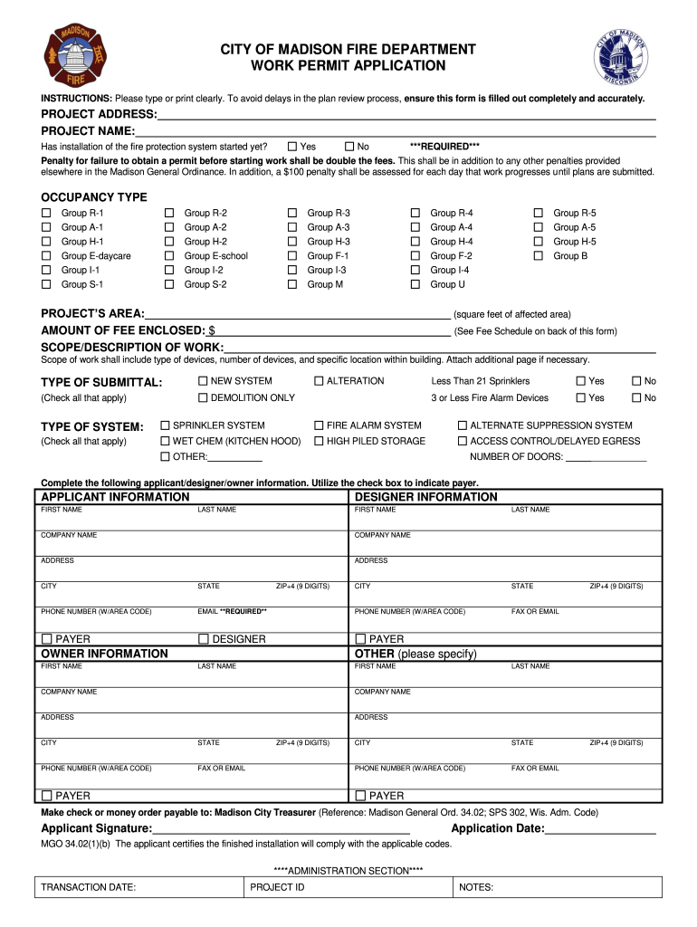 INSTRUCTIONS for BUILDING PERMIT WORKSHEET  Form