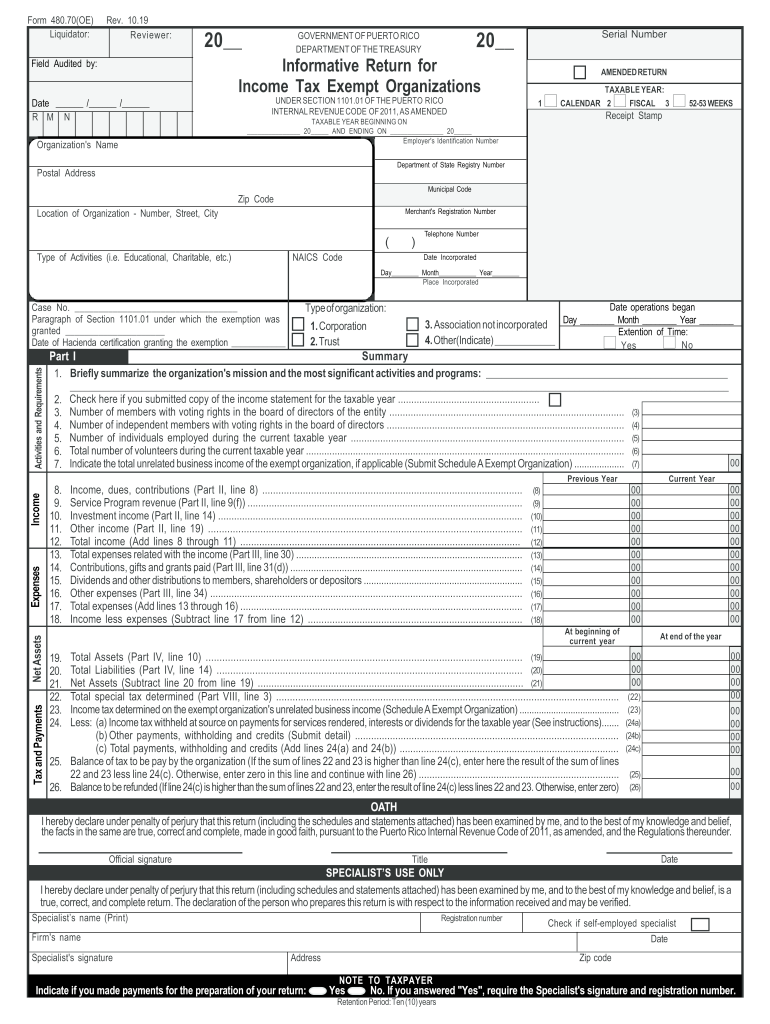  Informative Return for 2019-2024