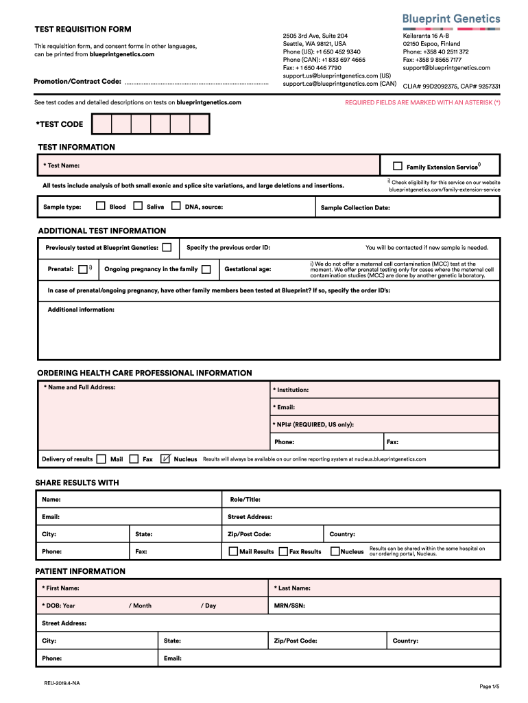  *TEST CODE TEST INFORMATION ADDITIONAL TEST INFORMATION 2019-2024