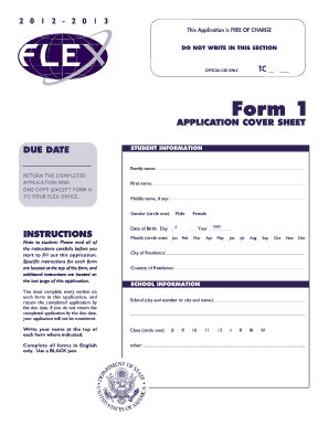 Form 1 FLEX American Councils Flex Americancouncils