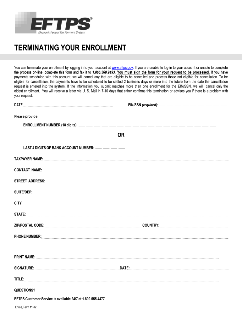  Eftps Enrollment Online 2012-2024