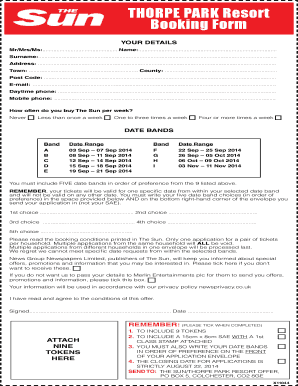 Sunsavers  Form