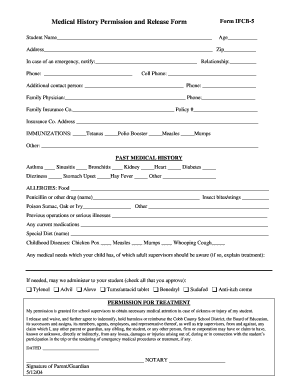 Cobb County Form Ifcb 5