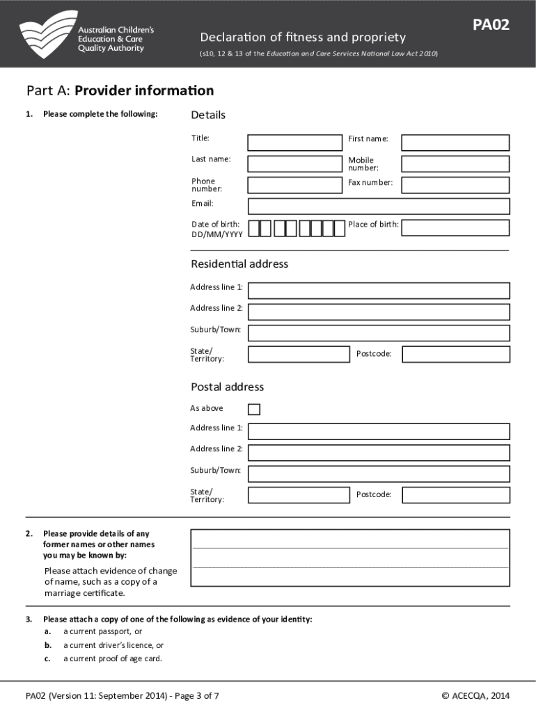 Pa02 Form