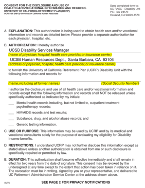 UCRS 158 for UCSB Human Resources Hr Ucsb  Form