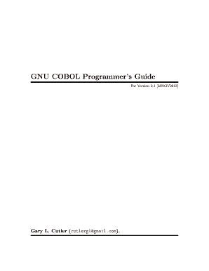 GNU COBOL 2 1 23NOV2013 Programmers Guide  Form