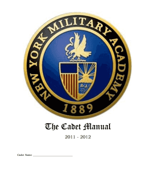 New York Military Academy  Form