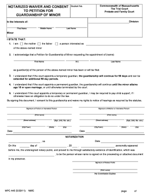 Notary Waiver Form