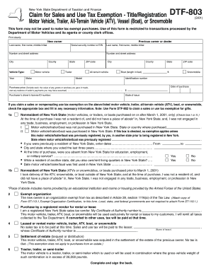 Dtf 803  Form